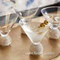 diamond stemless cocktail martini glasses